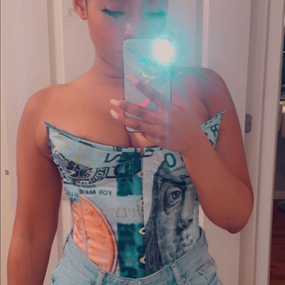 SOLD - Money Corset - Picture 4 of 9